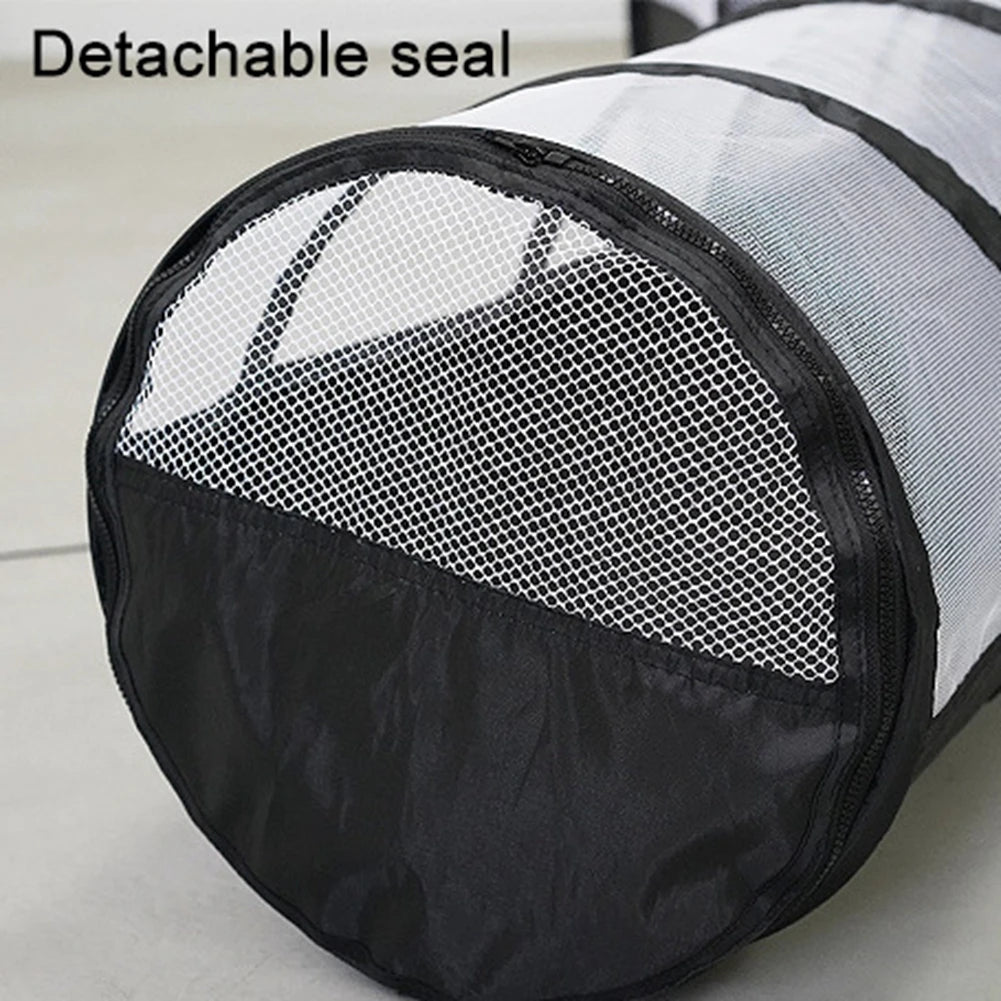 2-In -1 Cat Tunnel Rabbit Cage Two-Piece Cat Nest Toy Foldable Multifunctional Cats Roll Cage Pet Supplies