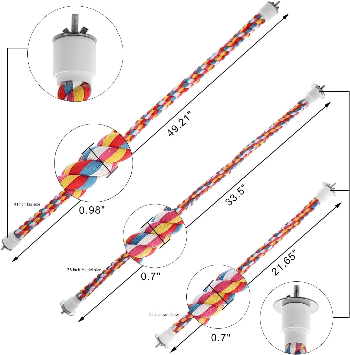 Bird Rope Perch – 21