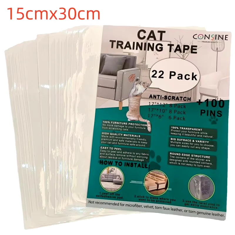 Cat Scratch Furniture Protector – Anti-Scratch Guard & Training Tape for Cats