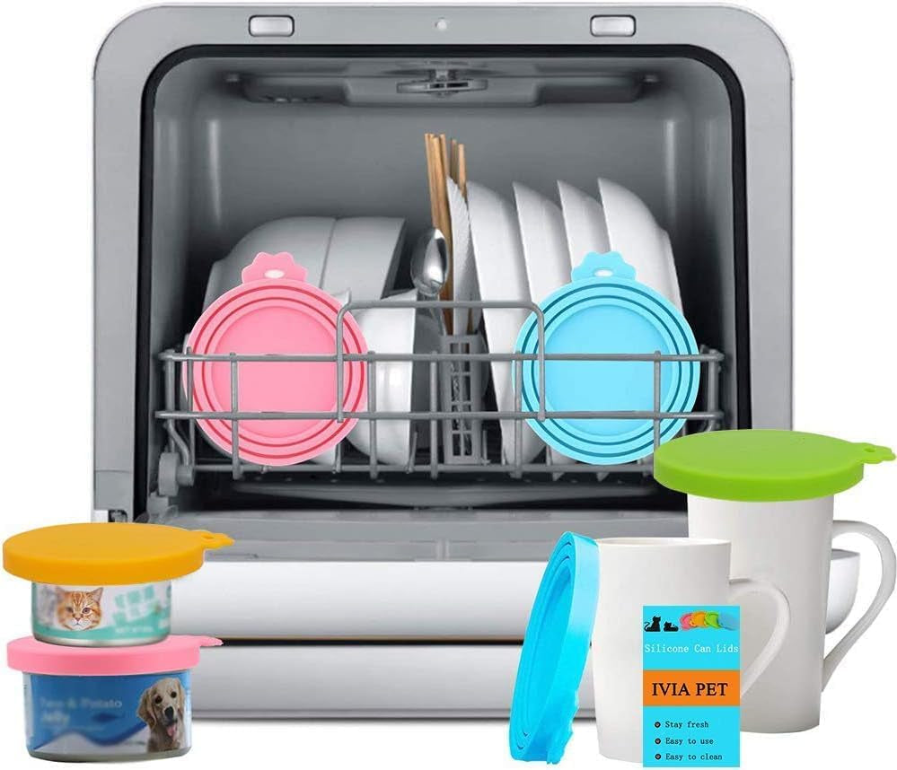 Silicone Pet Food Can Lids – 4-Pack Universal Covers for Dog & Cat Food (Multicolor)