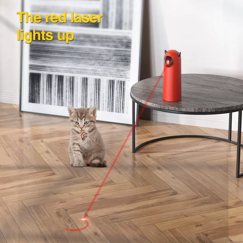 Automatic LED Laser Cat Toy – Interactive, Smart, Handheld & Random Pattern