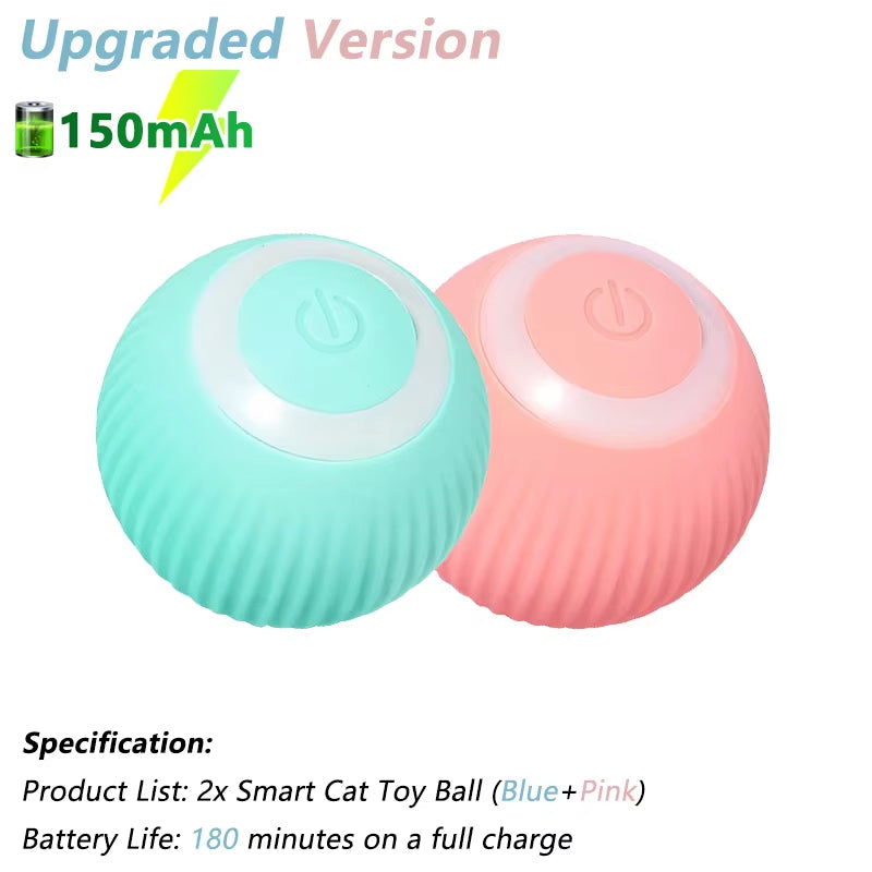 Smart Rolling Cat Toy – USB Rechargeable Automatic Interactive Ball