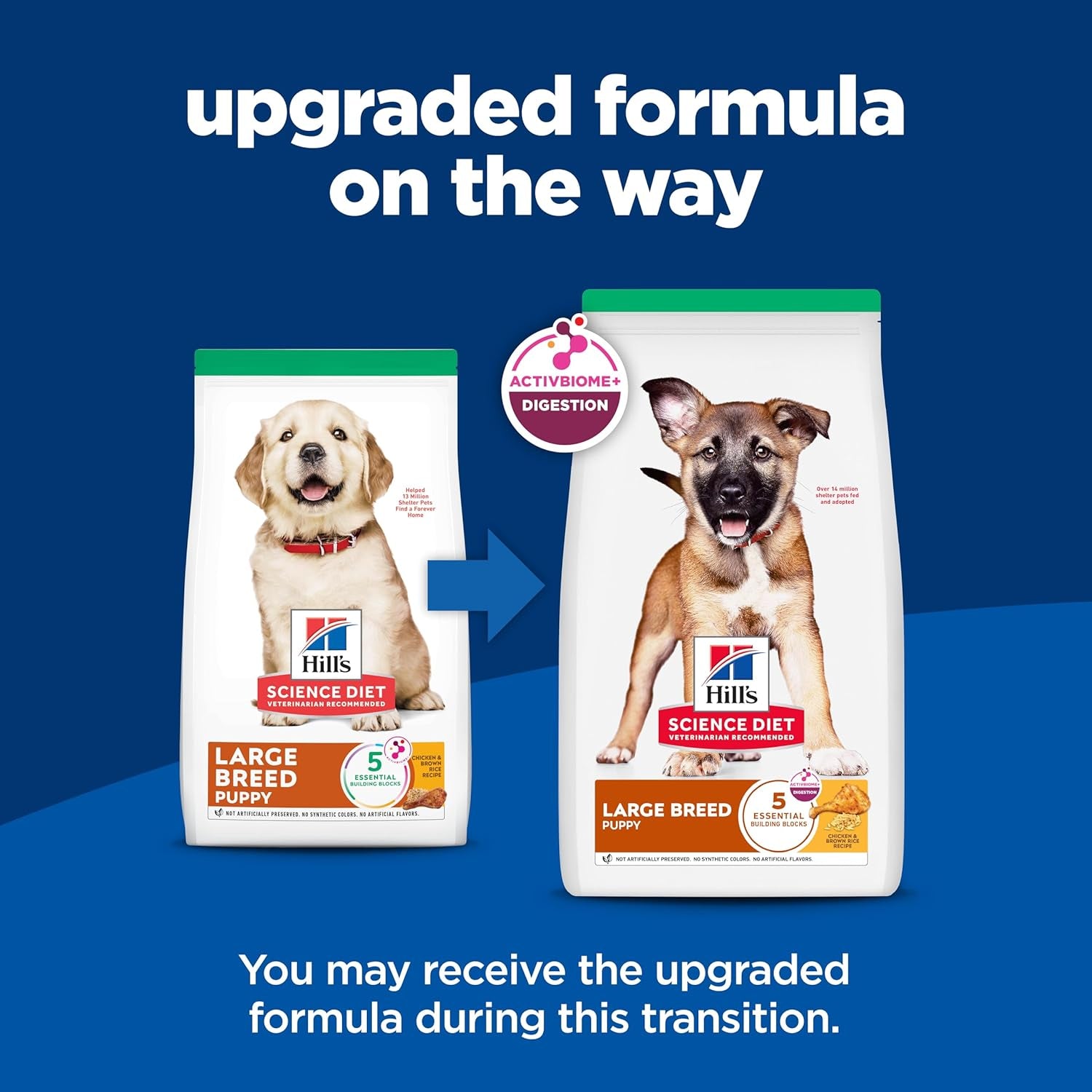 Large Breed Puppy Dry Dog Food – Chicken & Brown Rice, 15.5 lb