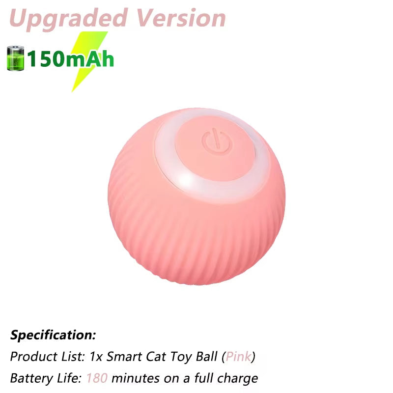 Smart Rolling Cat Toy – USB Rechargeable Automatic Interactive Ball