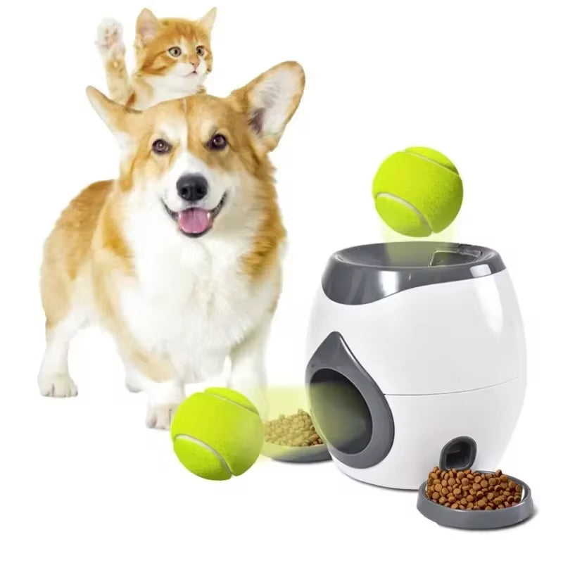 Automatic Dog Ball Launcher – Interactive Tennis Ball Machine & Training Feeder