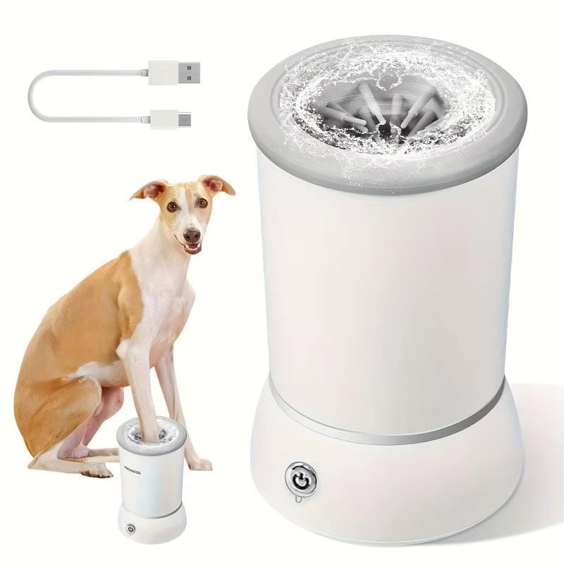 USB Rechargeable Dog Paw Washer – Automatic Cleaner for Dirt & Hair Removal
