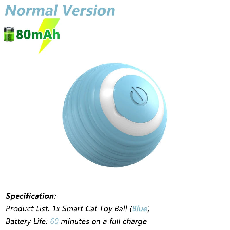 Smart Rolling Cat Toy – USB Rechargeable Automatic Interactive Ball