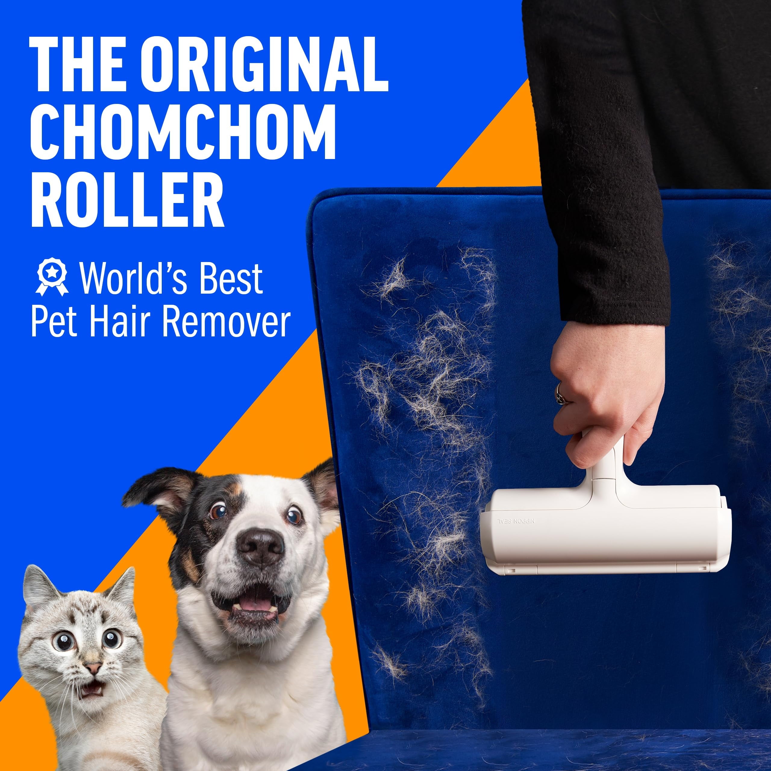 ChomChom Roller – Reusable Pet Hair & Lint Remover for Furniture & Clothing