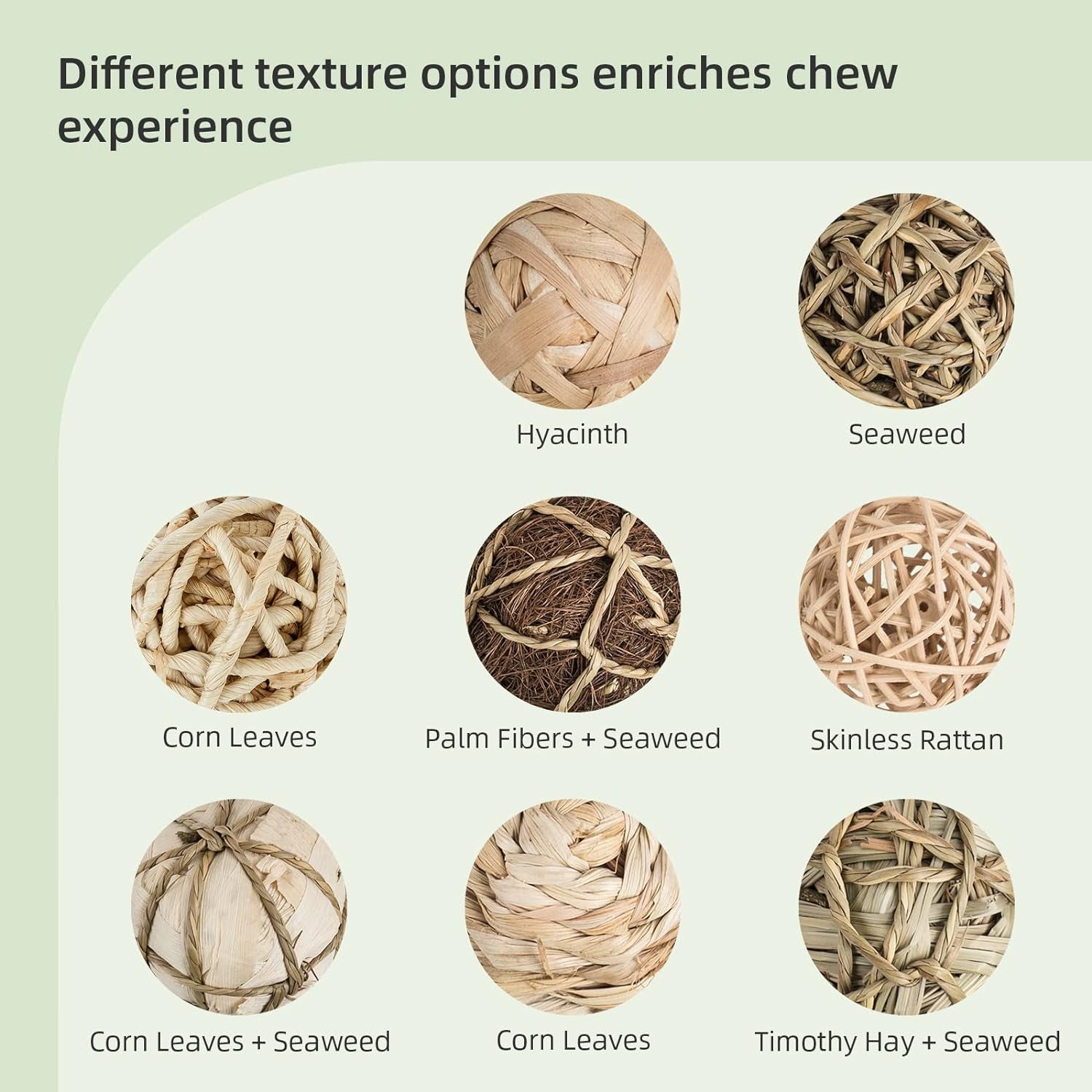 Small Animal Chew & Activity Balls – Rolling Toys for Rabbits, Guinea Pigs, Chinchillas