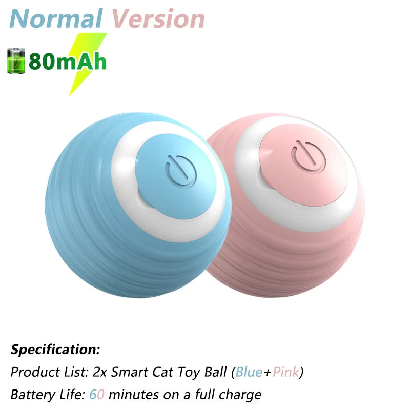 Smart Rolling Cat Toy – USB Rechargeable Automatic Interactive Ball