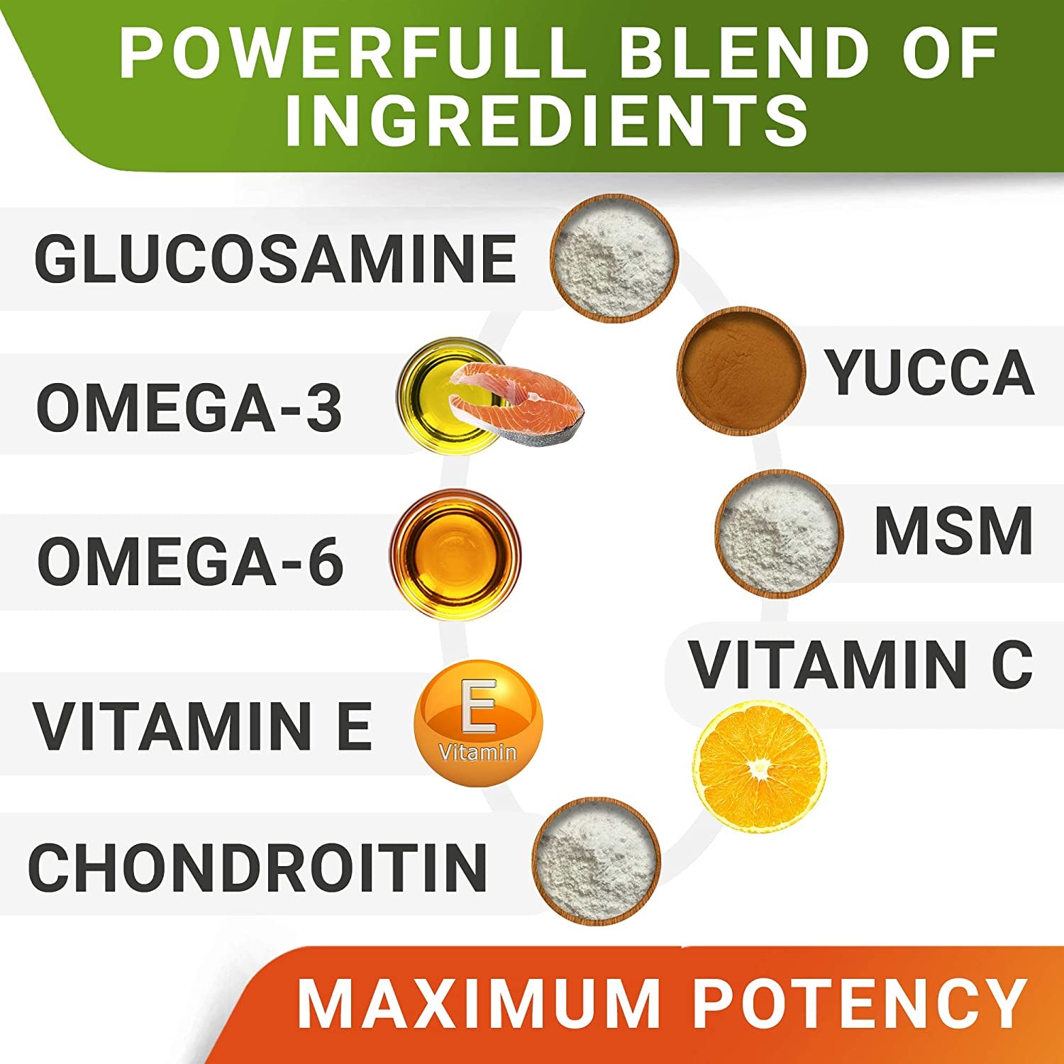 Glucosamine Dog Treats – Joint Support with Omega-3 & MSM (Chicken, 180 Ct, USA-Made)