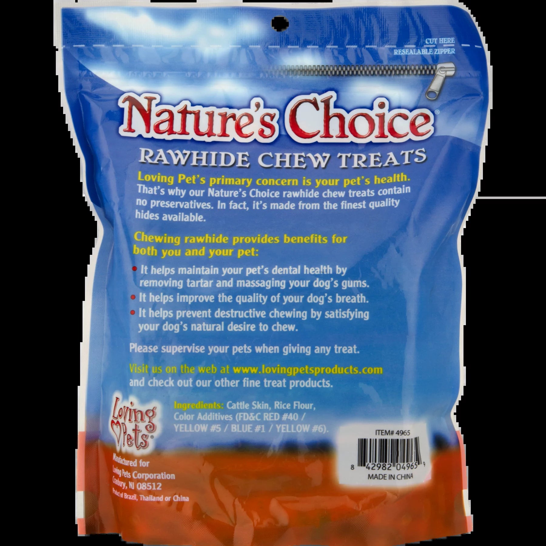 Nature's Choice Rawhide Chew Treats – 100 Pack