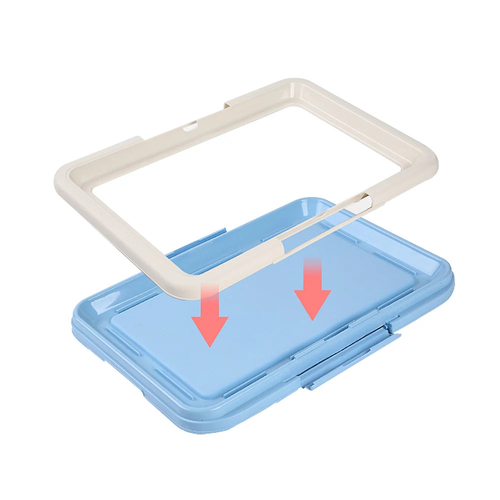 Portable Dog Potty – Indoor Training Toilet & Puppy Pad Holder Tray
