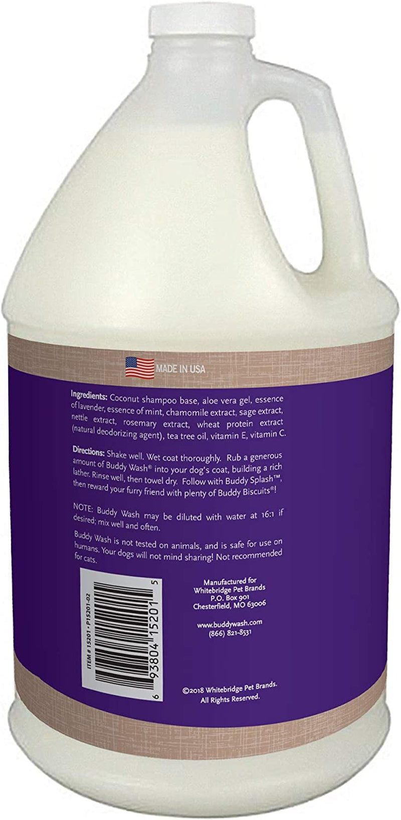 Buddy Wash 2-in-1 Dog Shampoo & Conditioner – Lavender & Mint (1 Gal)