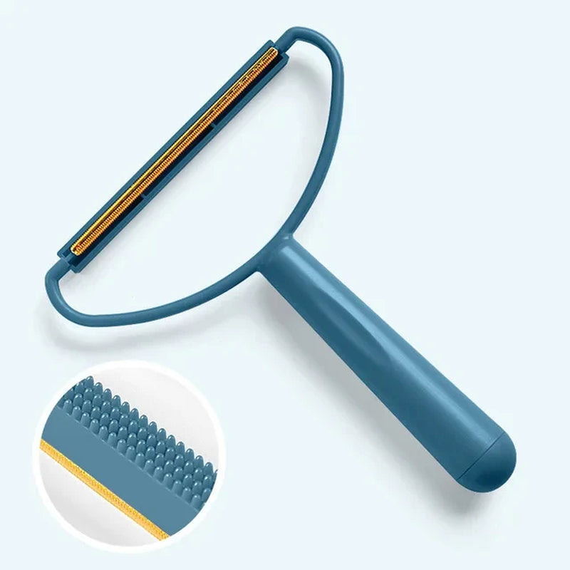 Portable Pet Hair Remover – Manual Scraper & Lint Cleaner Brush