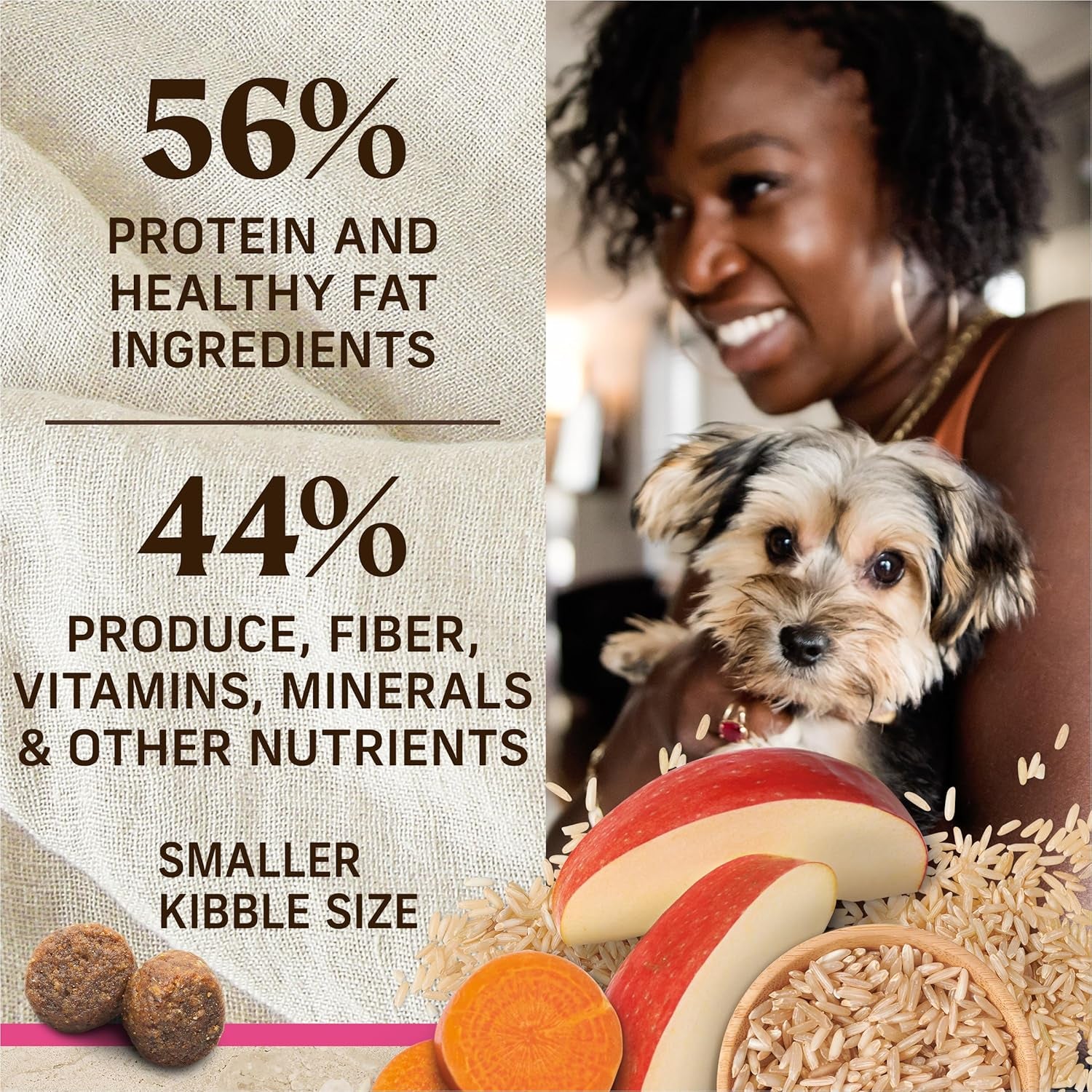 Premium Dry Dog Food – Small Breed, Healthy Grains, Natural Kibble (4 lb)