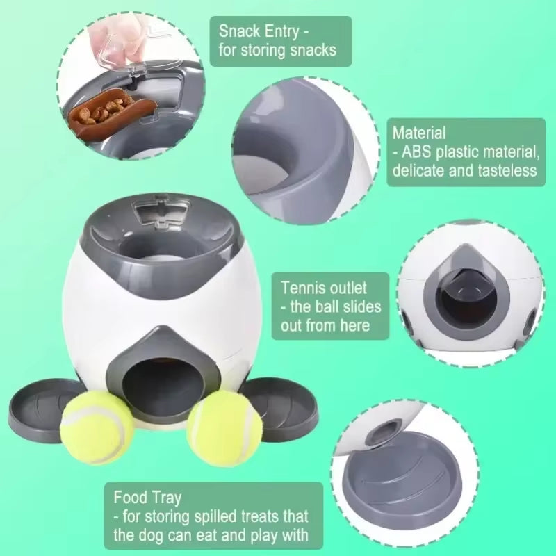 Automatic Dog Ball Launcher – Interactive Tennis Ball Machine & Training Feeder