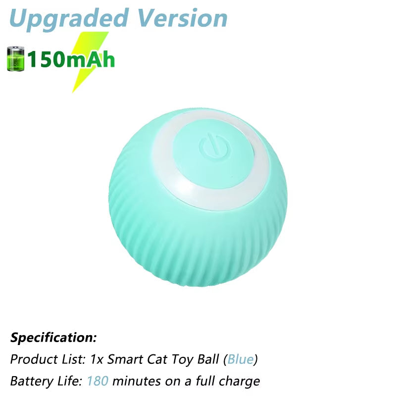 Smart Rolling Cat Toy – USB Rechargeable Automatic Interactive Ball