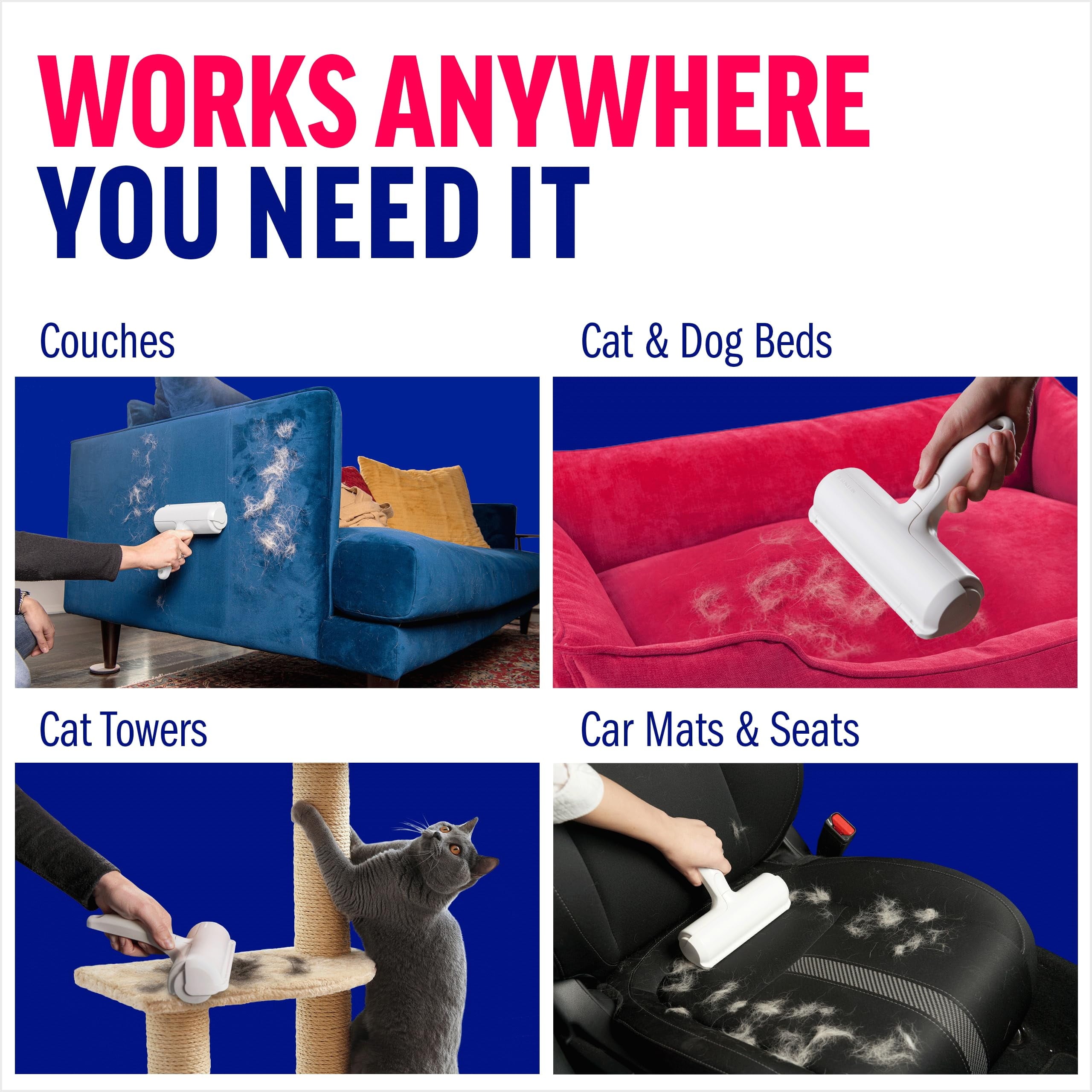 ChomChom Roller – Reusable Pet Hair & Lint Remover for Furniture & Clothing