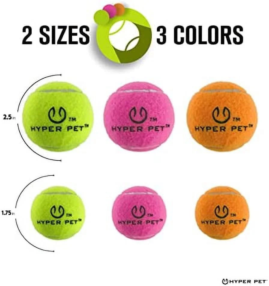 Durable Dog Tennis Balls – Compatible with Ball Launchers, All Sizes