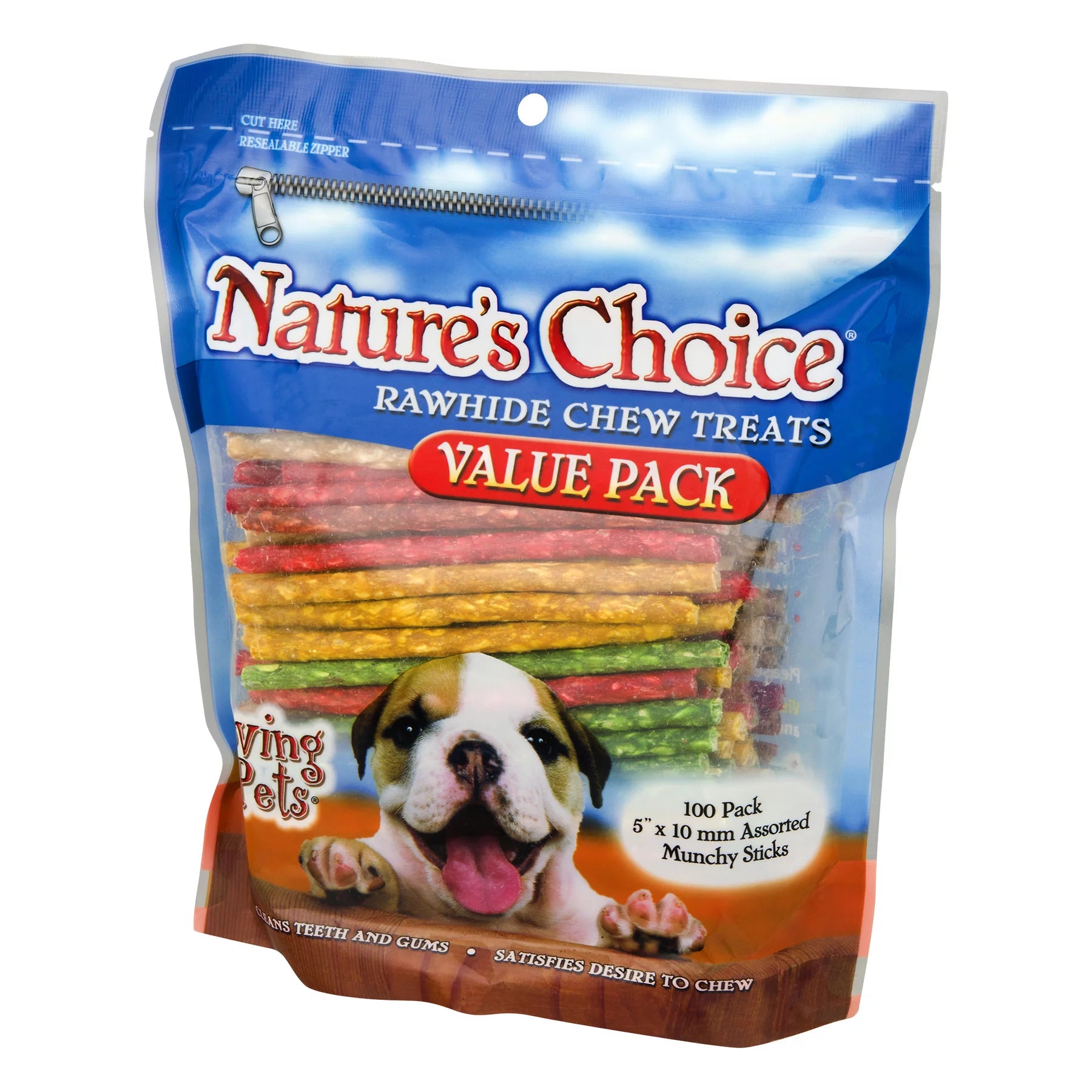 Nature's Choice Rawhide Chew Treats – 100 Pack